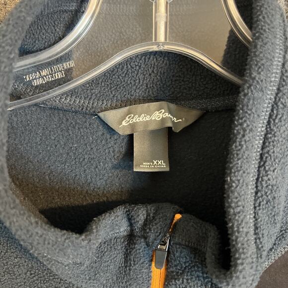 Eddie Bauer Mens 1/4 Zip Fleece Jacket Size XXL Outdoor Camping Hiking Pocket - Picture 5 of 7